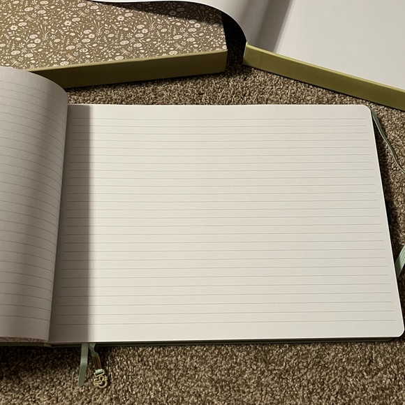 Archer & Olive Lovely Lilies Heirloom - Lined Notebook Journal Book Green - Picture 12 of 15